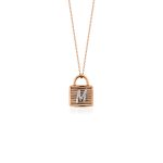 Kimi - Diamond Letter And Locket Personalized Pendant