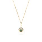 Nazar - Against Evil Eye Diamond And Enamel Pendant