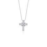 Hikari - Baguette Diamond Cocktail Cross Pendant