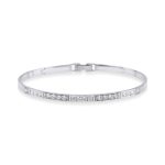 Princess 1.36ct Diamond Bangle