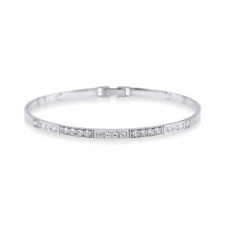 Princess 1.36ct Diamond Bangle