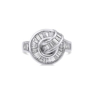 Art Deco Baguette Diamond 1.60ct Ring