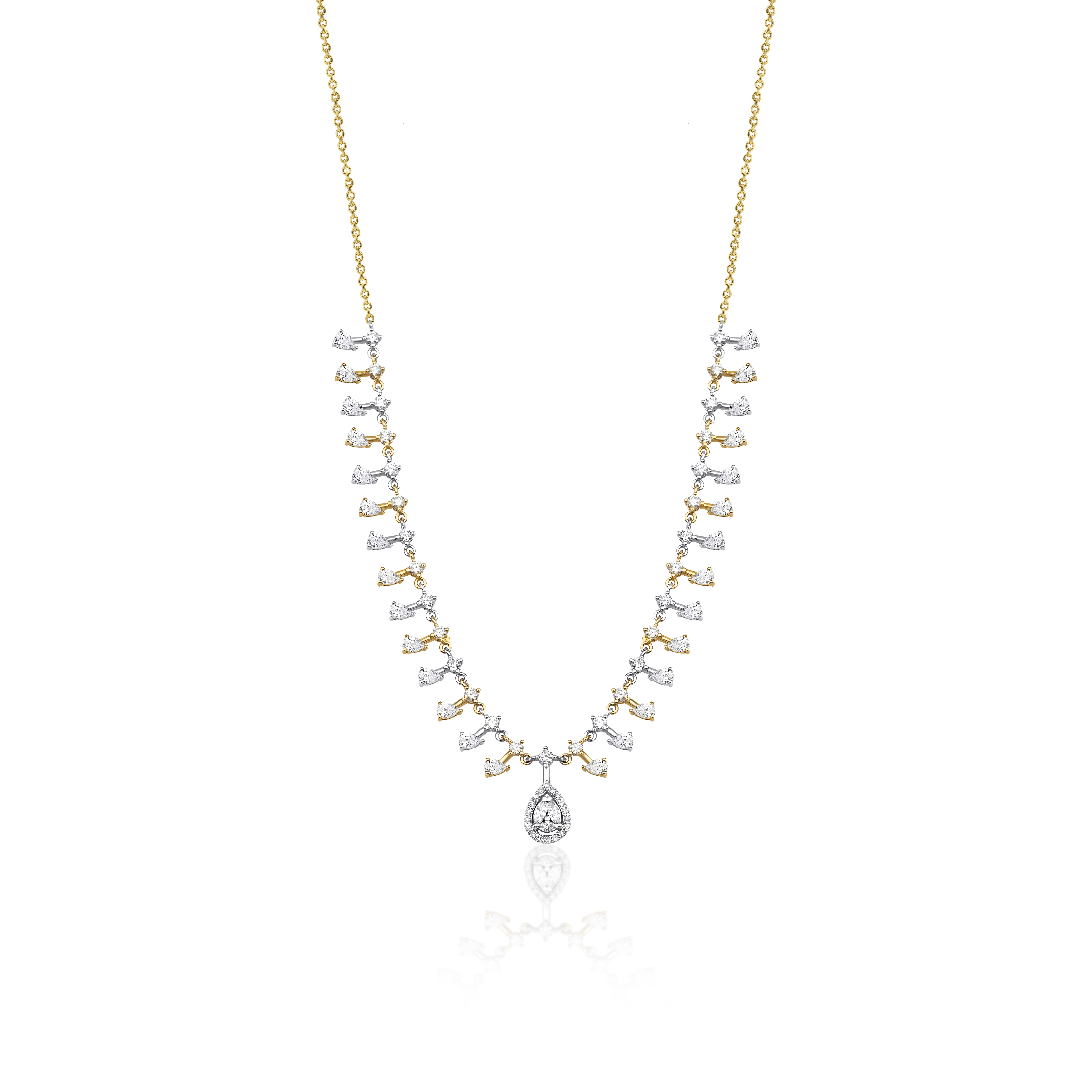Diamond Chain 3.09ct Necklace - Pan