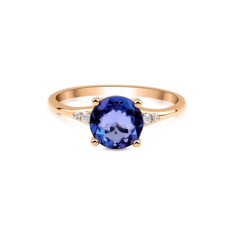 Tanzanite And Diamond 1.71 ct Engagement Ring