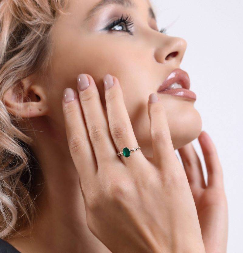 Emerald Solitaire 1.29ct Ring