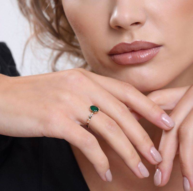 Emerald Solitaire 1.29ct Ring