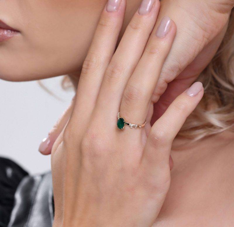 Emerald Solitaire 1.29ct Ring