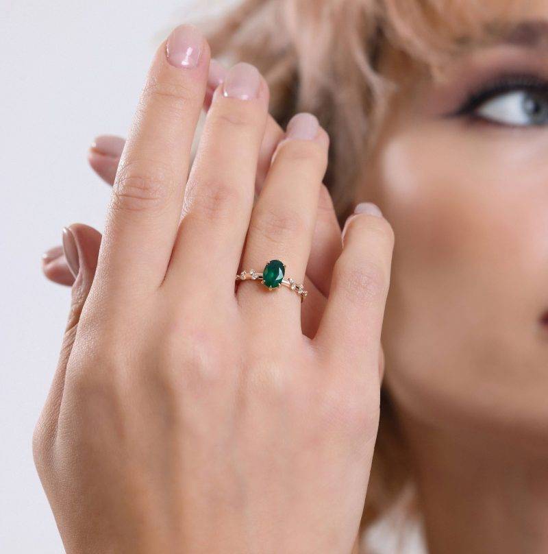 Emerald Solitaire 1.29ct Ring