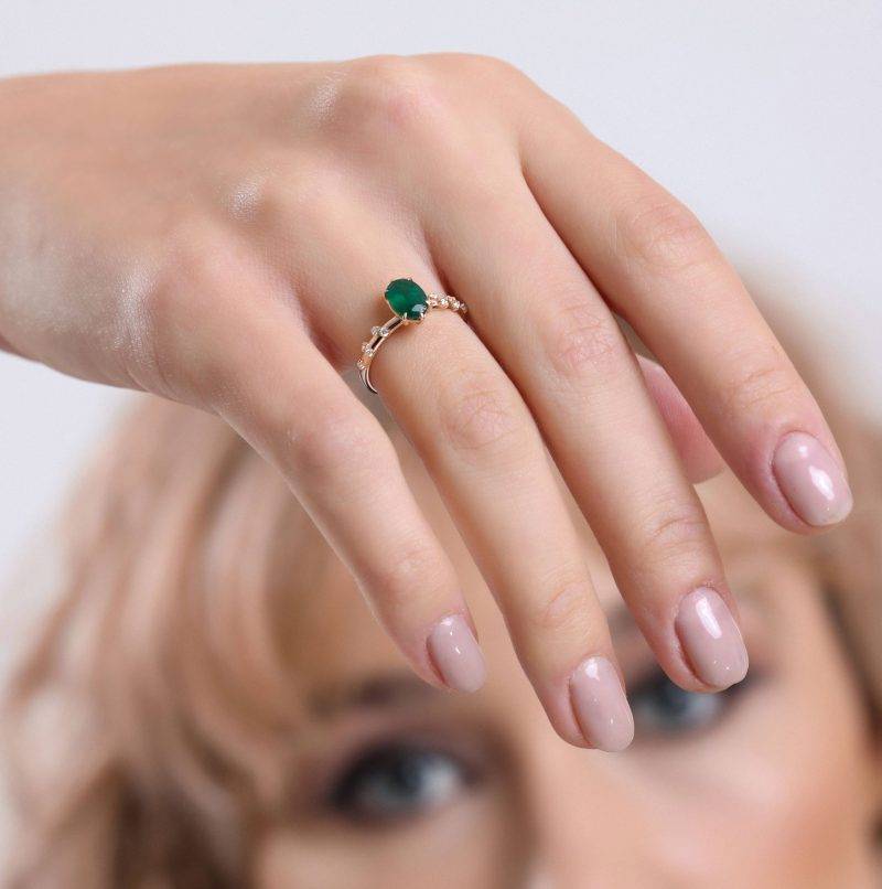 Emerald Solitaire 1.29ct Ring