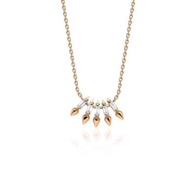 Diamond Spikes 0.16ct Necklace