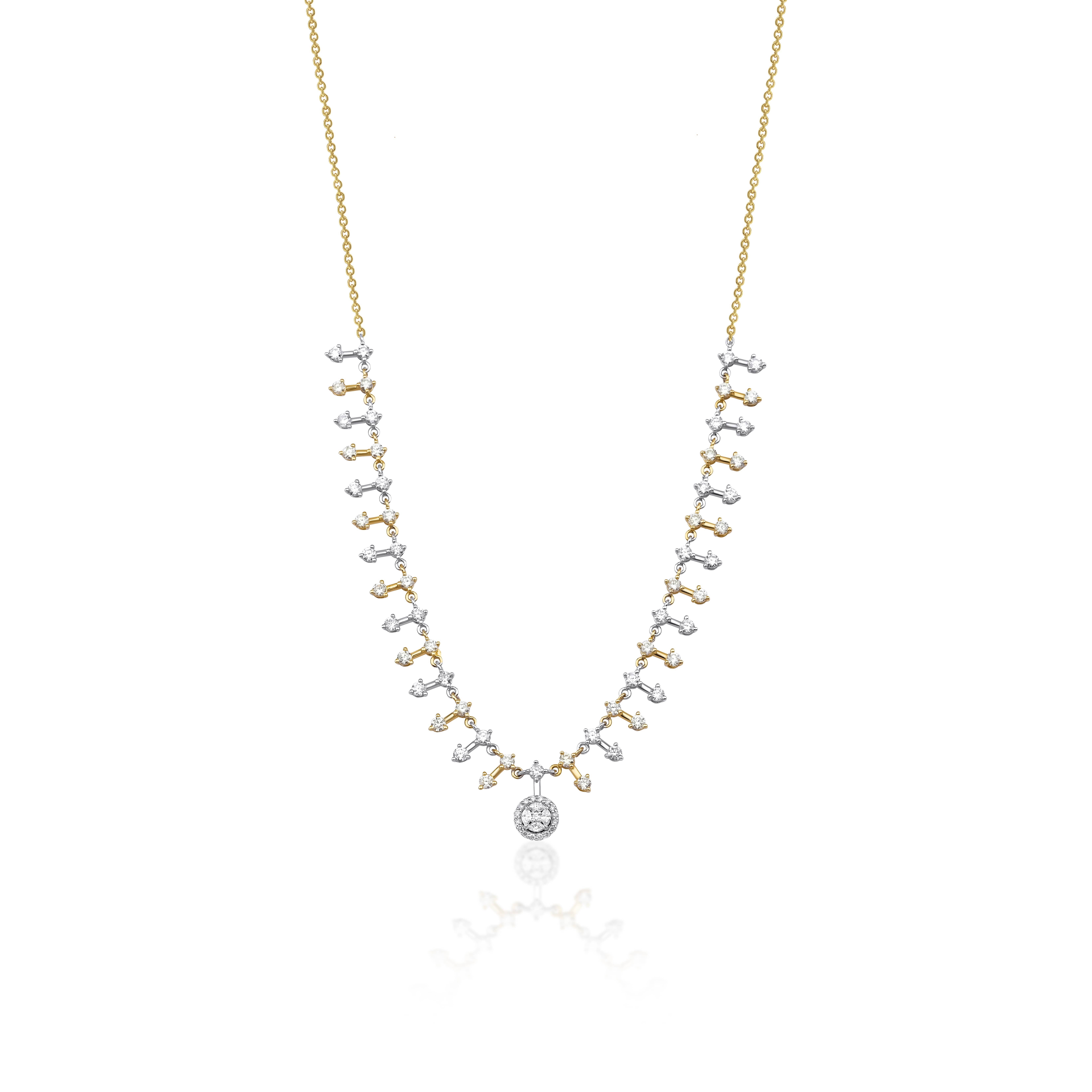 Diamond Chain 2.75ct Necklace - Tone