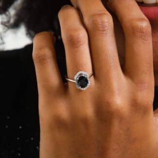 Sapphire And Diamond Vintage 2.04ct Ring