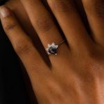 Salt & Pepper Pear Diamond 1.14ct Ring