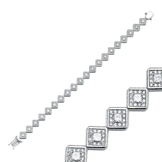 Daiju - Princess Diamond 3.20ct Bracelet