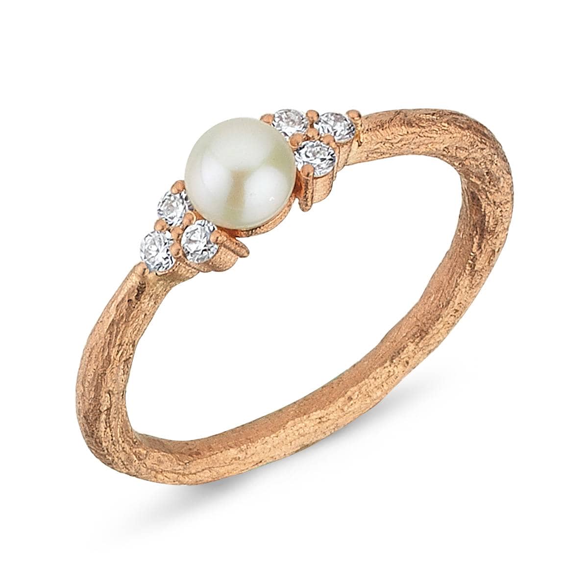 Handmade Pearl And Diamond 0.92ct Ring
