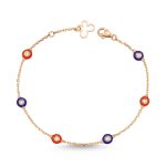 Dainty Diamond Enamel 0.15ct Bracelet