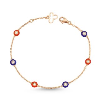 Daiju - Dainty Diamond Enamel 0.15ct Bracelet