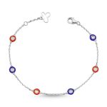 Dainty Diamond Enamel 0.15ct Bracelet