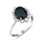 Sapphire And Diamond Engagement 3.19ct Ring