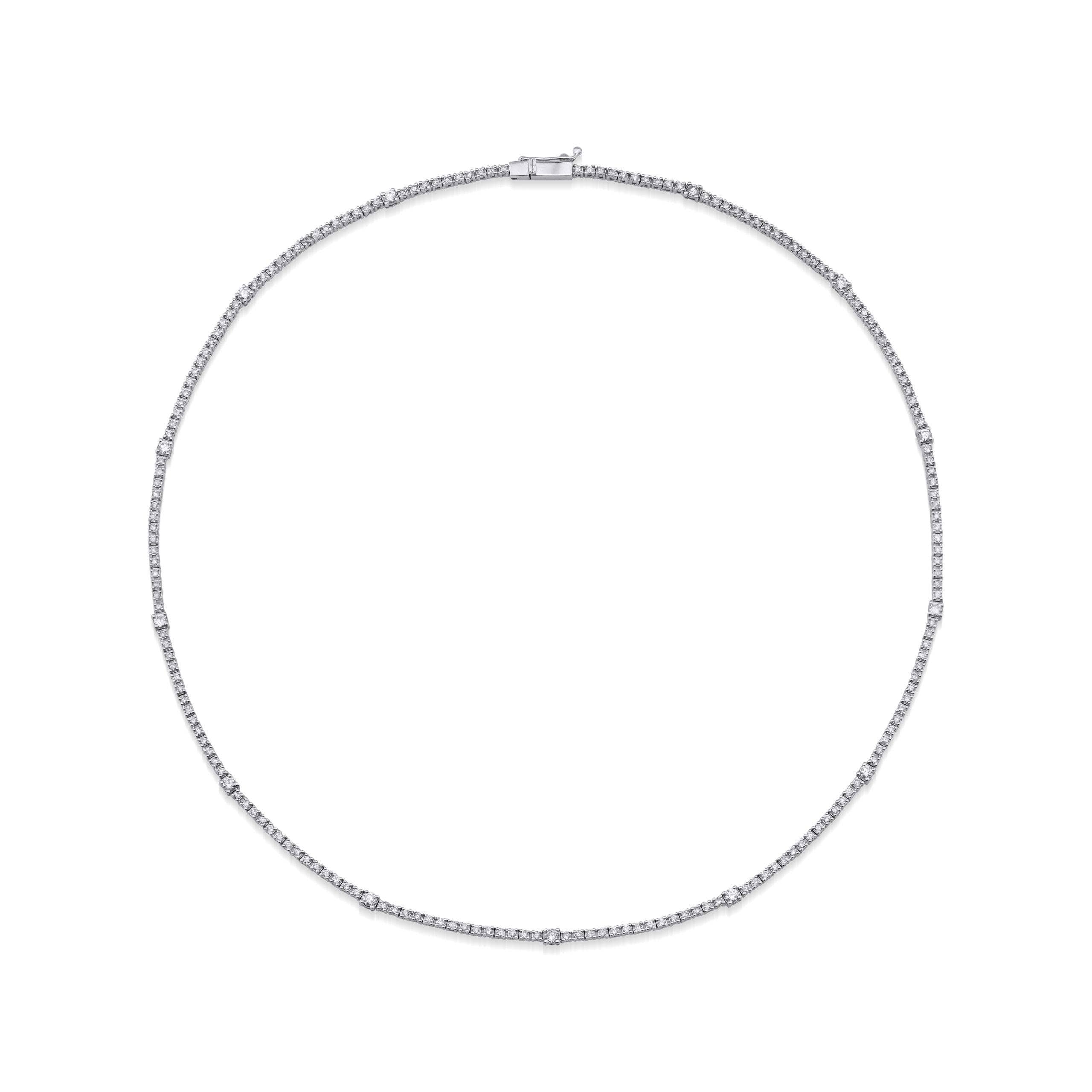 Diamond Tennis 2.45ct Necklace
