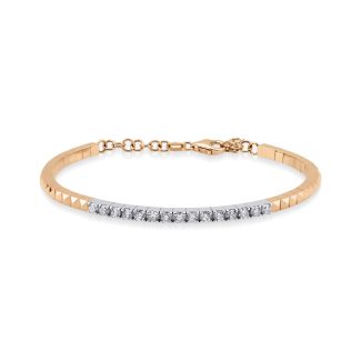 Rose Gold Diamond 0.80ct Bangle