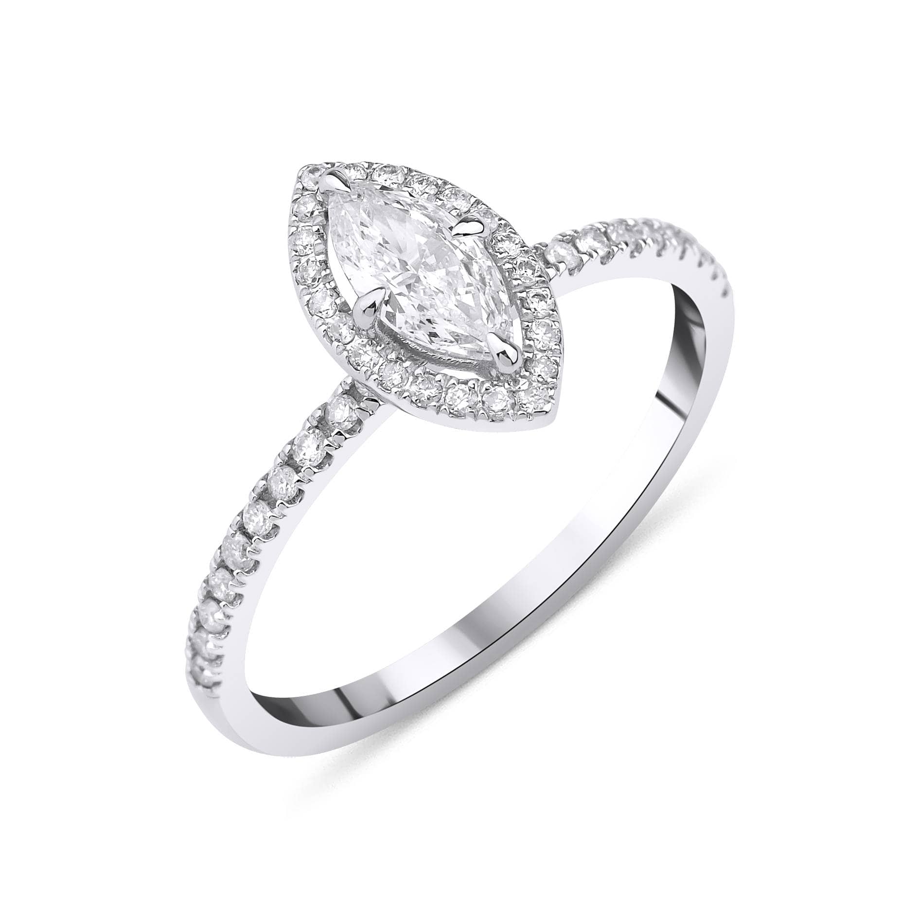 Marquise Diamond Engagement 0.80ct Ring