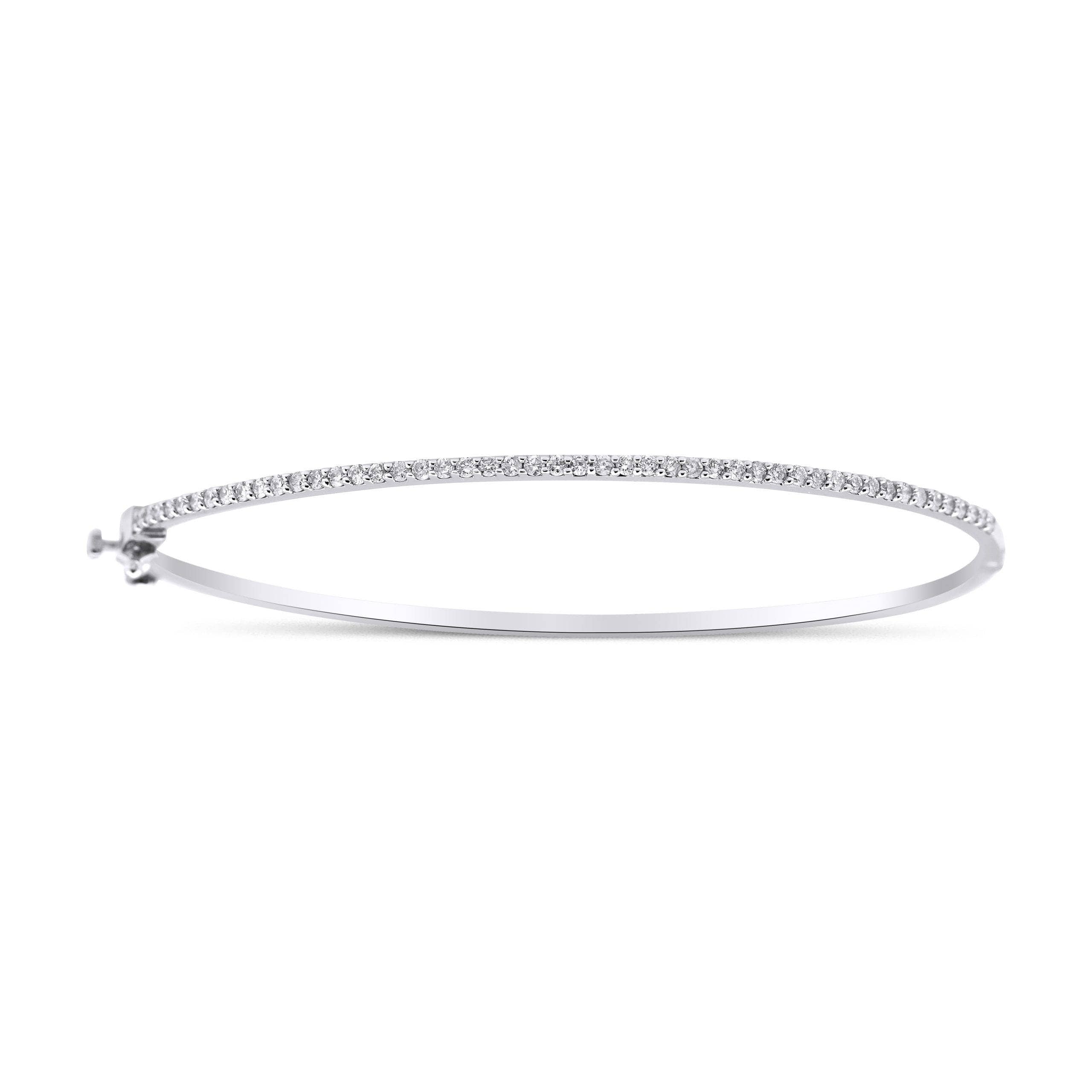 Diamond And Solid Gold 0.55ct Bracelet