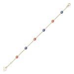 Dainty Diamond Enamel 0.15ct Bracelet