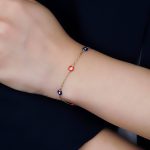 Dainty Diamond Enamel 0.15ct Bracelet