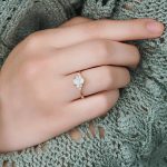 Dainty Opal And Diamond 1.35ct Ring