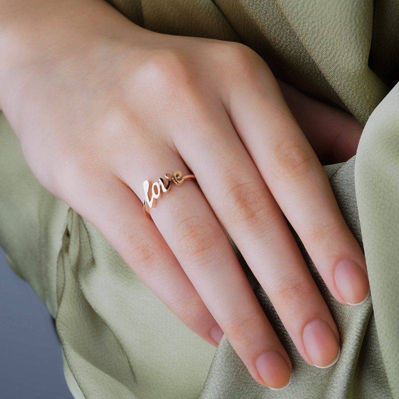 Rose Gold Love Ring