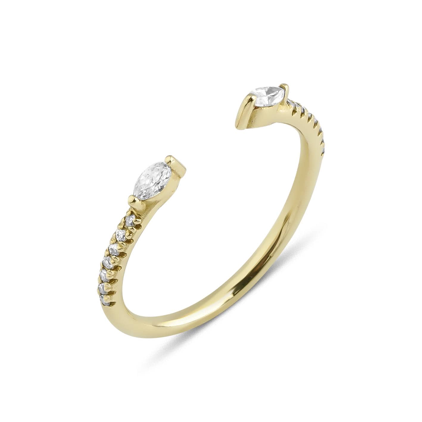 Marquise Diamond Stacking 0.28ct Ring