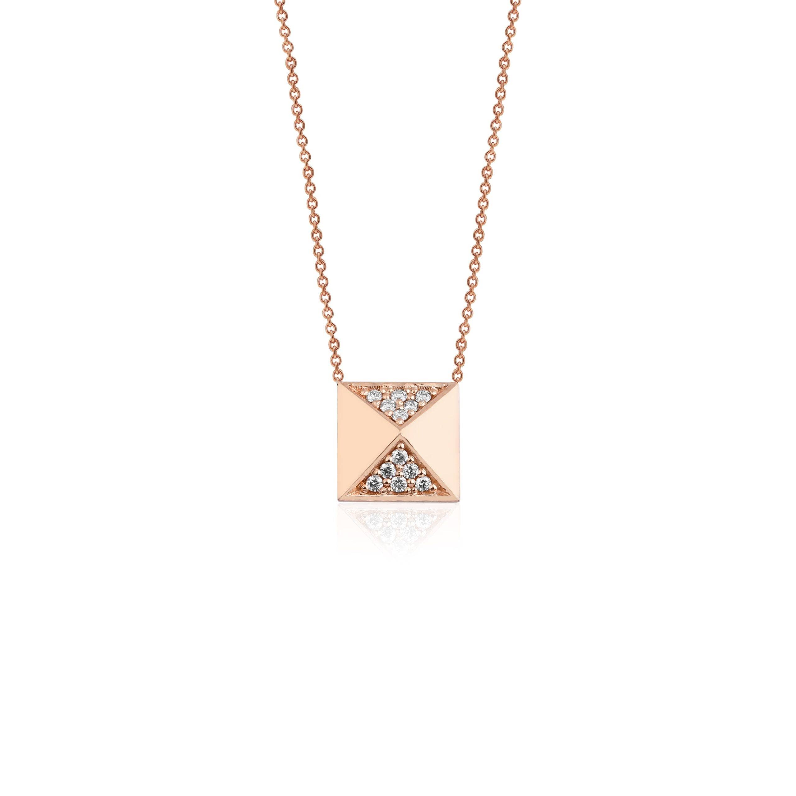 Diamond Pyramid 0.10ct Necklace