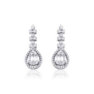 Amour - Baguette Diamond 0.65ct Earrings