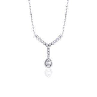 Amour - Baguette Diamond Wedding 0.67ct Necklace