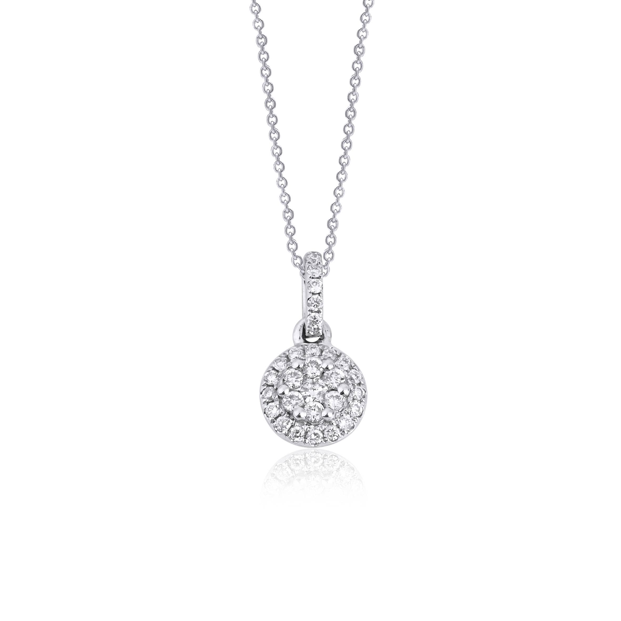 Diamond Cluster 0.30ct Necklace