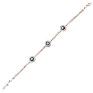 Against Evil Eye Diamond 0.98ct Bracelet