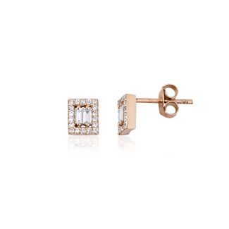 Tsuki - Baguette Diamond 0.22ct Studs