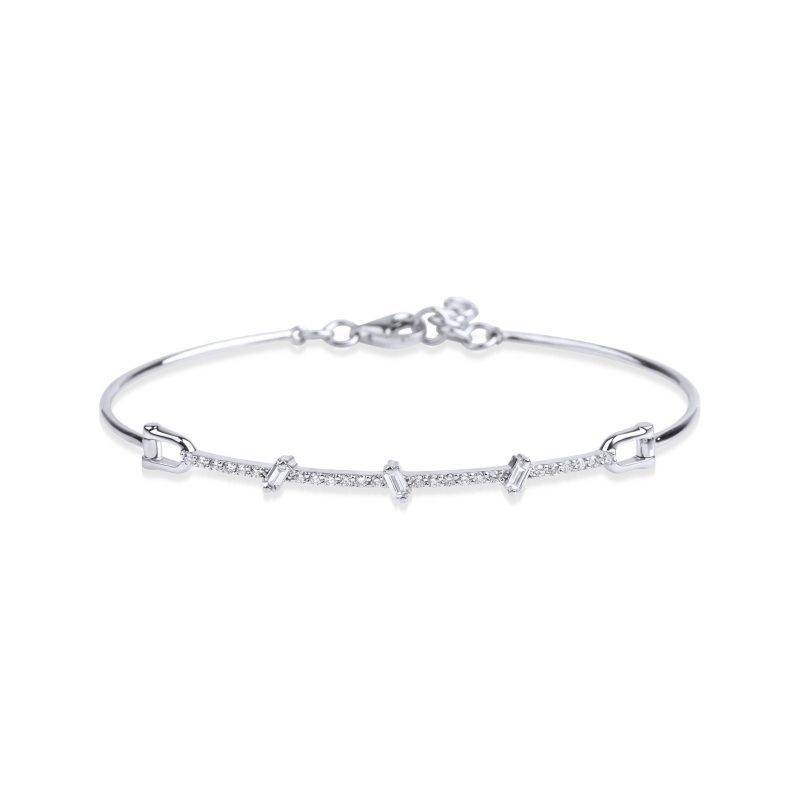 Asymmetric Baguette Diamond 0.60ct Bracelet