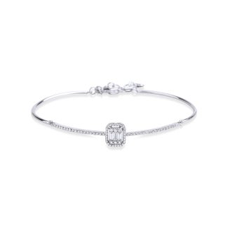 Baguette Diamond Bangle 0.60ct Bracelet