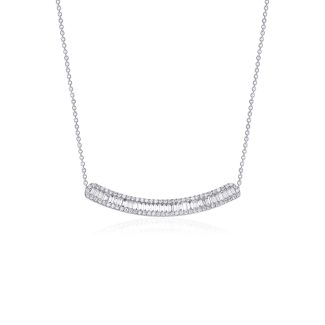 Baguette Diamond Line 1.20ct Necklace