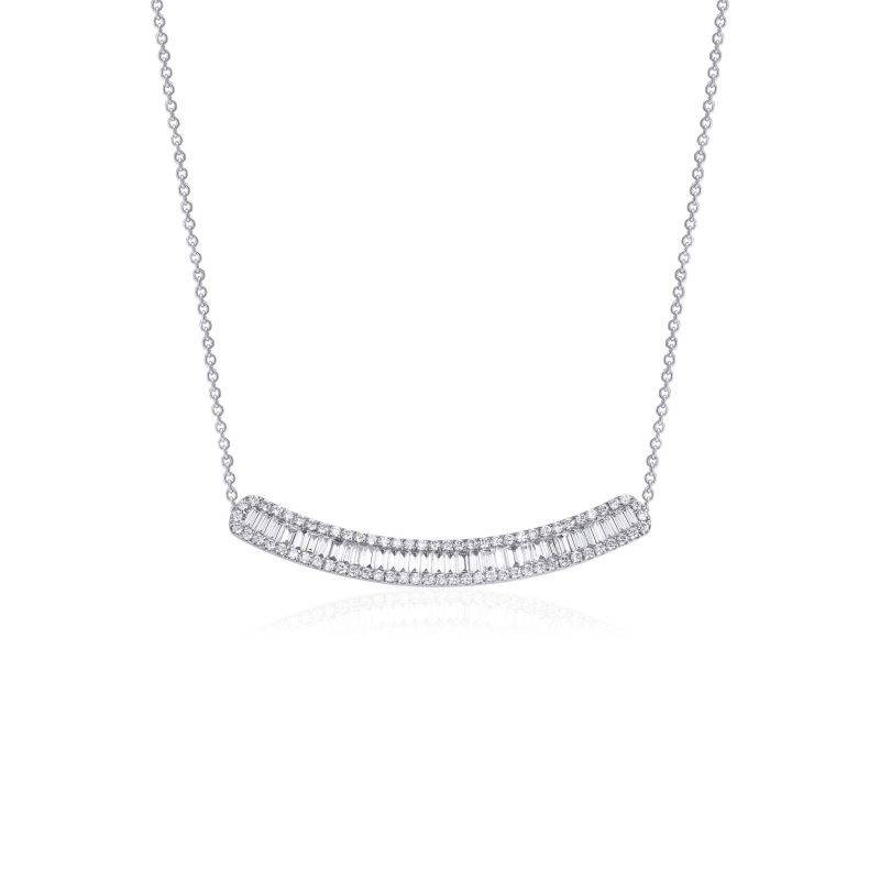 Baguette Diamond Line 1.20ct Necklace