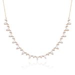 Pear Diamond Chain 2.20ct Necklace