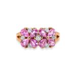 Pink Sapphire And Diamond 2.49ct Ring
