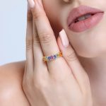 Rainbow Sapphire 3.22ct Ring