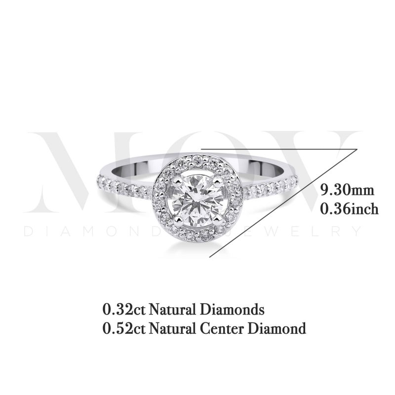 Diamond Engagement 0.84ct Ring