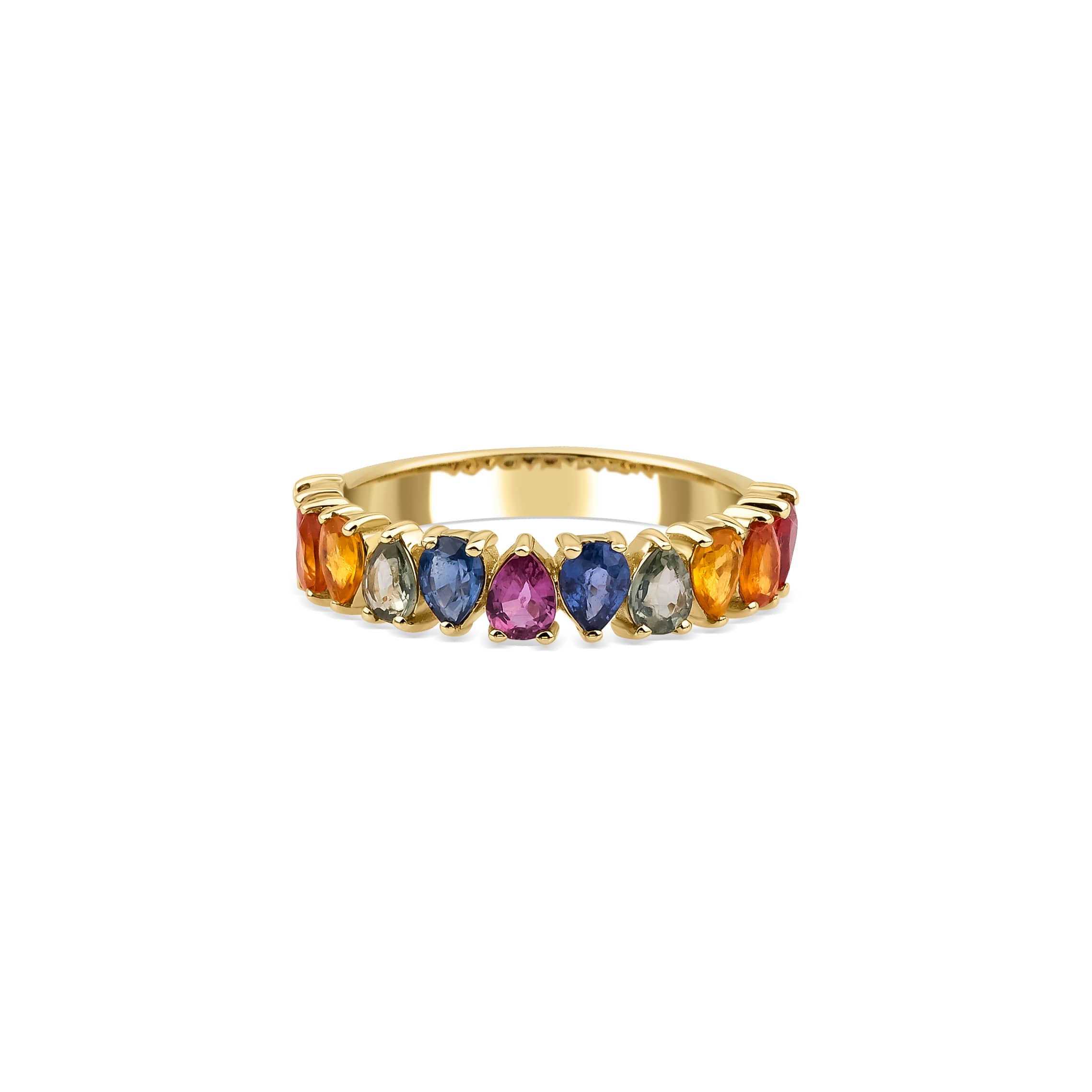 Rainbow Sapphire 3.22ct Ring
