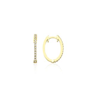 Diamond Huggie Hoop 0.18ct Earrings