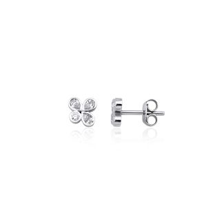 Tsuki - Diamond Leaf 0.36ct Studs