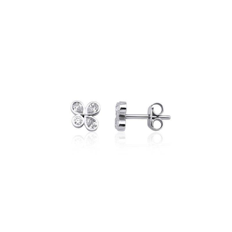 Diamond Leaf 0.36ct Studs